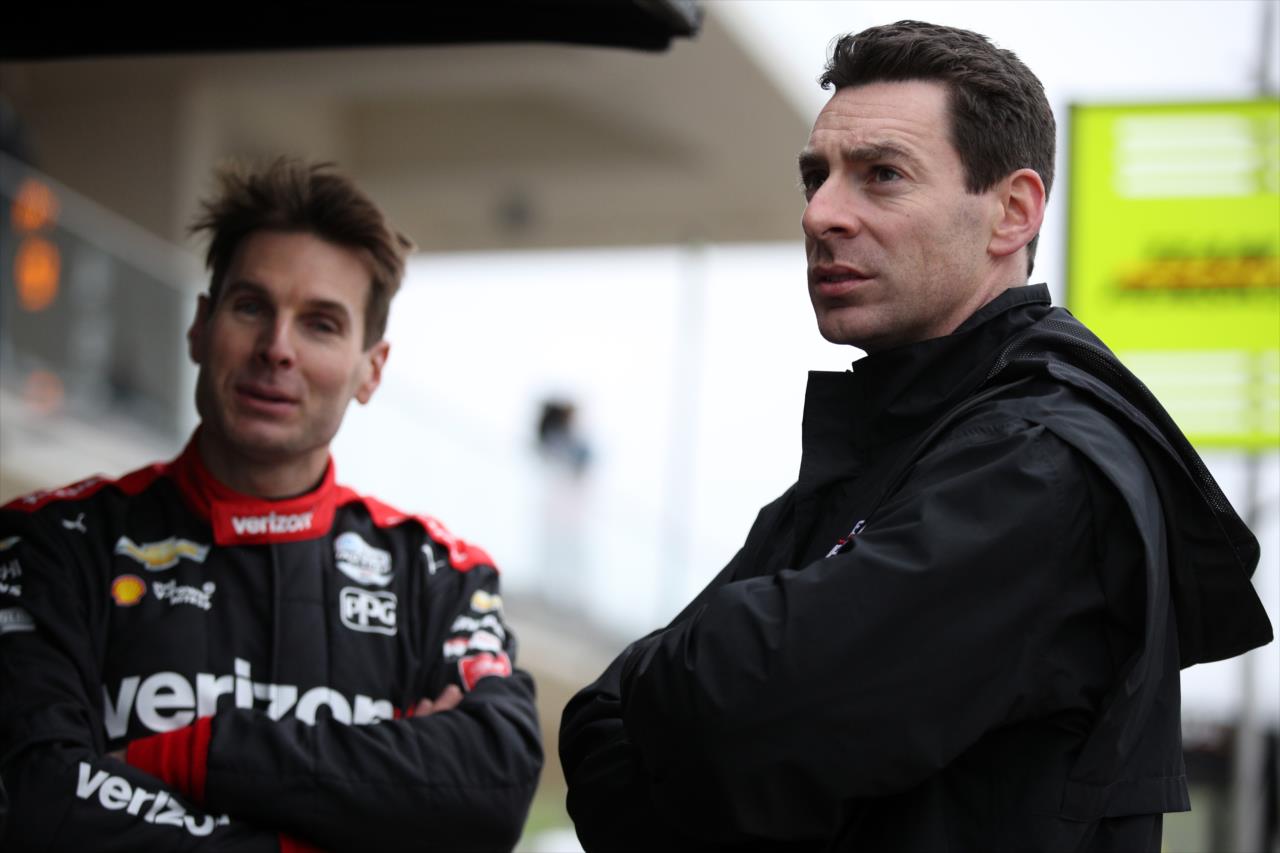 Will Power and Simon Pagenaud during the Open Test at Circuit of The Americas in Austin, TX -- Photo by: Chris Graythen (Getty Images)